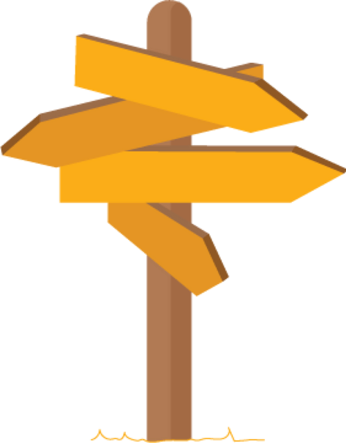 Crossroad sign